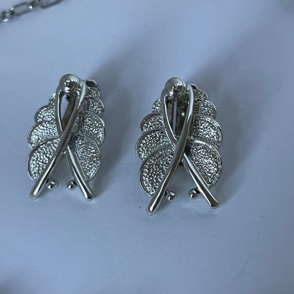 Necklace Earrings Bracelet Sarah Coventry Demi-Parure Vintage Silver Tone - Picture 3 of 16